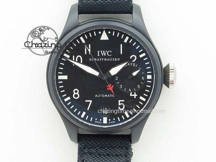 MIROTIME 0512 SunProtective Pilot Top Gun Miramar IWC388002 V6 1:1 Best Edition Ceramic Case On Nylon Strap A 7325
